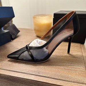 Malone leather and mesh pumps